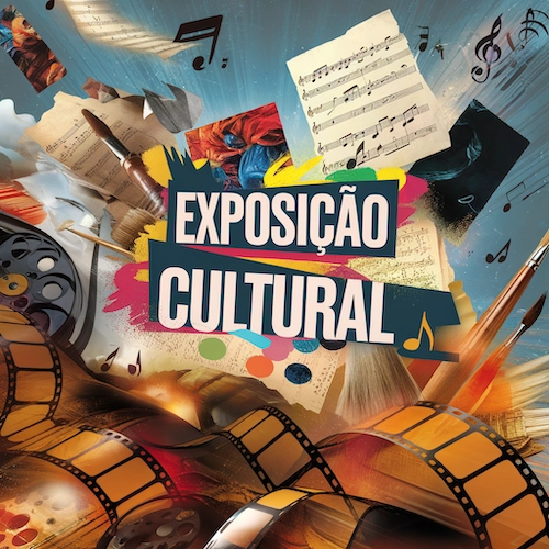 panfleto exposição cultural